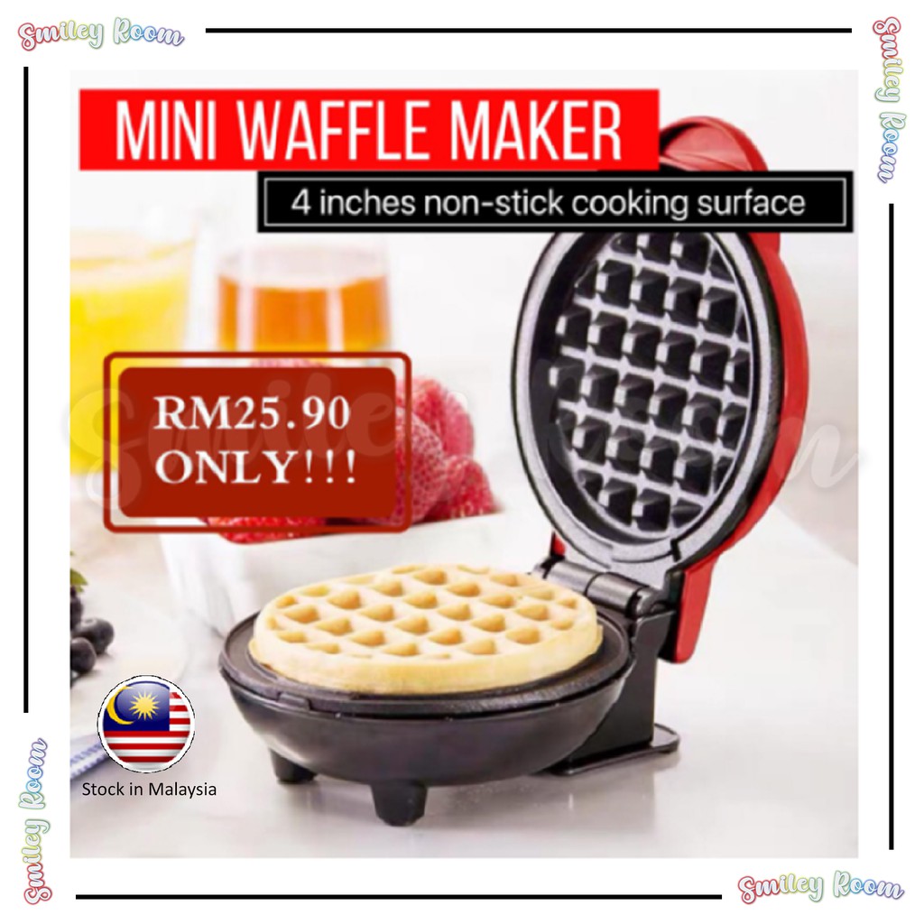 [Ready Stock] Waffle Maker / Waffle Machine / Mesin Waffle Mini / Mini Waffle Maker / Wafer