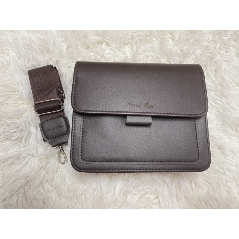 🔥PERSONALIZED🔥 Leather Sling Bag + Engrave Name (SLING BAG + YOUR NAME