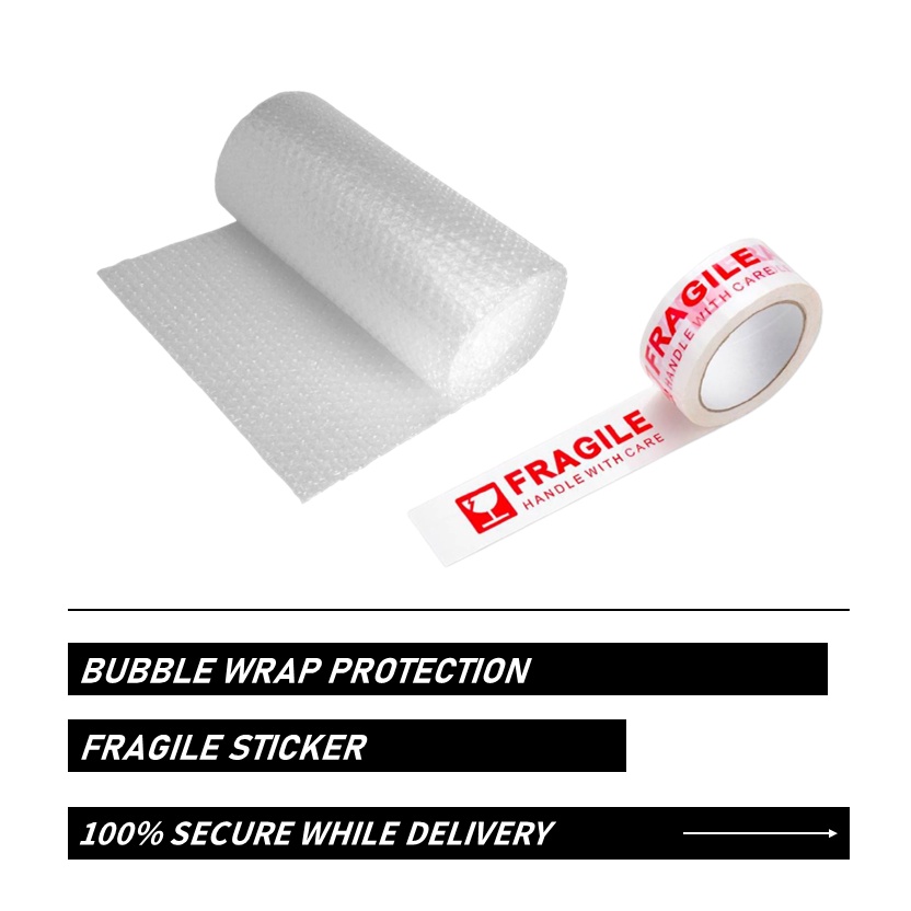 Bubble Wrap and Fragile Sticker Protection (100Safety While Delivery