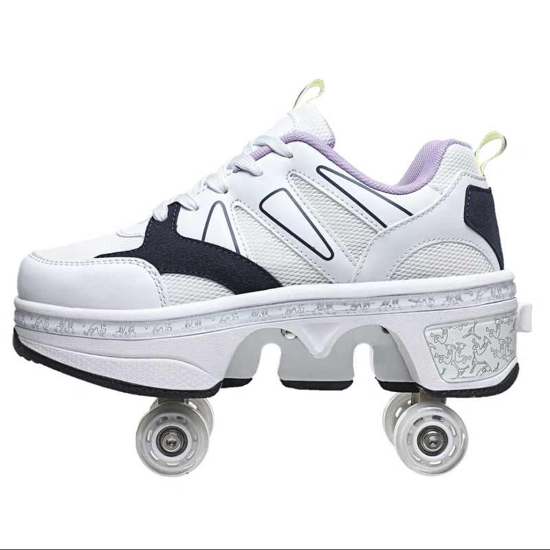 Kick Roller Roll Shoes light Anglut convertible shoes heelys fourwheel adult skates roller