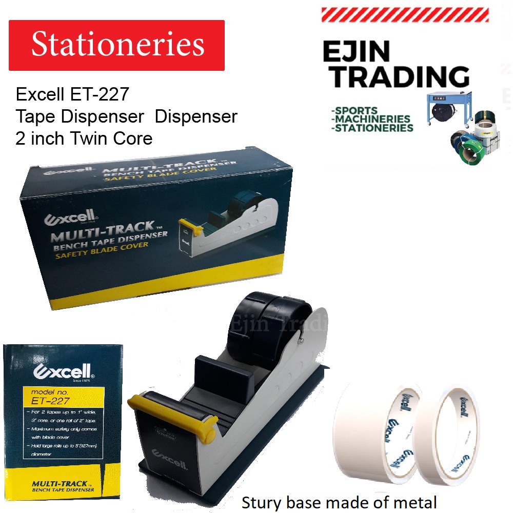 Excell Tape Dispenser Dispenser Pita 2 inch Twin Core ET227 Shopee Malaysia