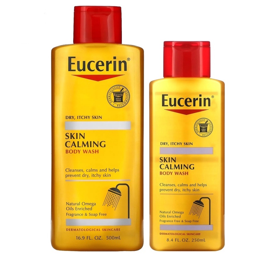Eucerin Skin Calming Body Wash, For Dry, Itchy Skin, Fragrance Free