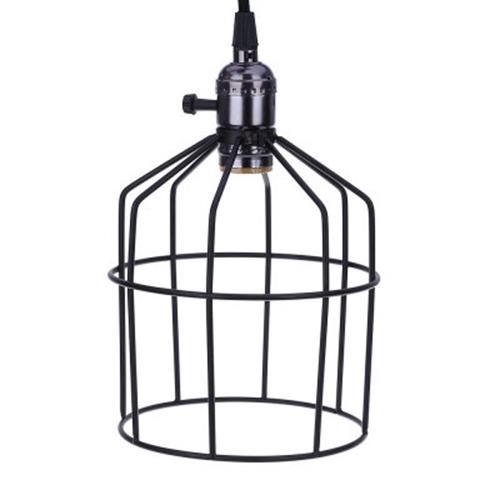 PENDANT CAGE HANGING WIRE LAMP GUARD (BLACK) Shopee Malaysia