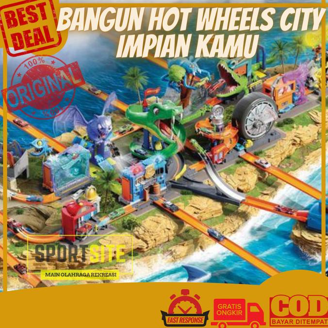 Hot Wheels City Downtown Series Playset Building Track Car Shopee