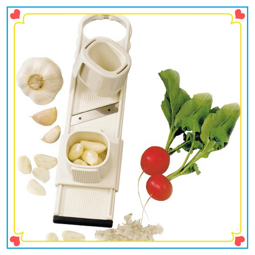 New Garlic Slicer Cutter Shredder 2 in 1 Function Kitchen Tool Shopee