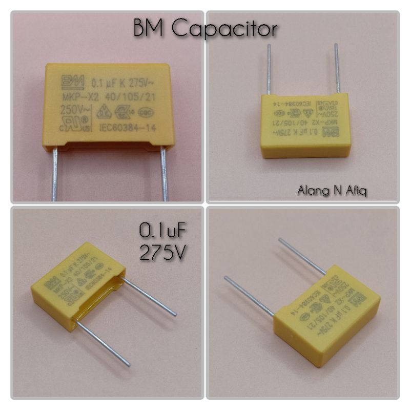 Ready Stock! BM 0.1uF 275V High Quality Fan Capasitor. Kapasitor Kipas