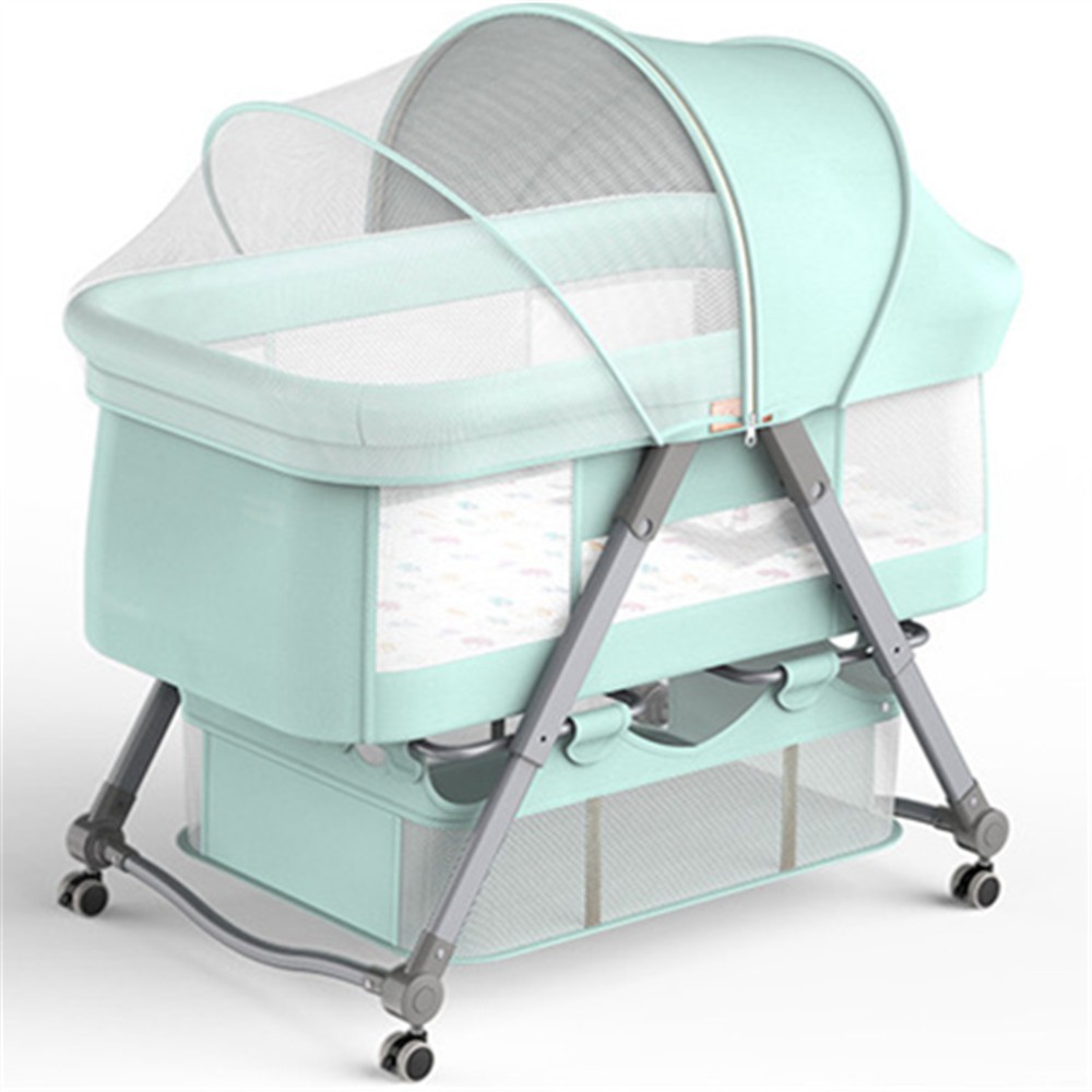 Baby Cribs Portable Folding Crib connected with parents' normal big bed