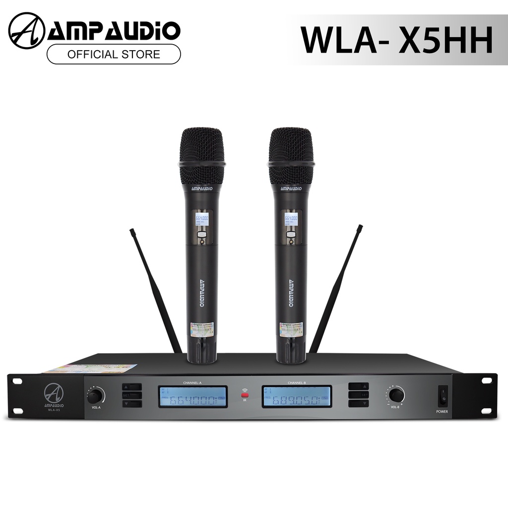 AmpAudio Professional Universal UHF Wireless Microphone WLAX5 Shopee