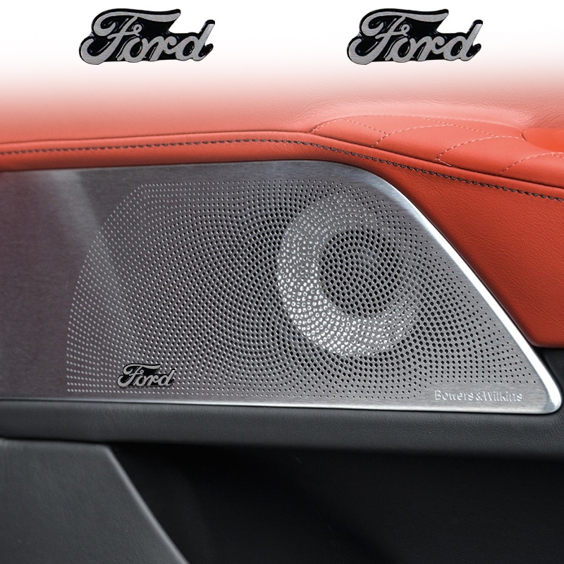 4pcs/10pcs Aluminum Car Audio Stickers 3D Car Logo Styling Car Video Speaker Stickers for Ford