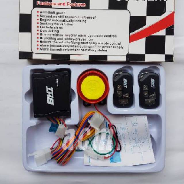 Alarm BHT Motorcycle SYSTEM REMOTE UNIVERSAL Motorcycle HONDA YAMAHA