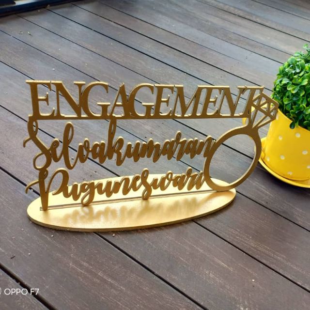 Wedding Name Stand(Custom) Shopee Malaysia