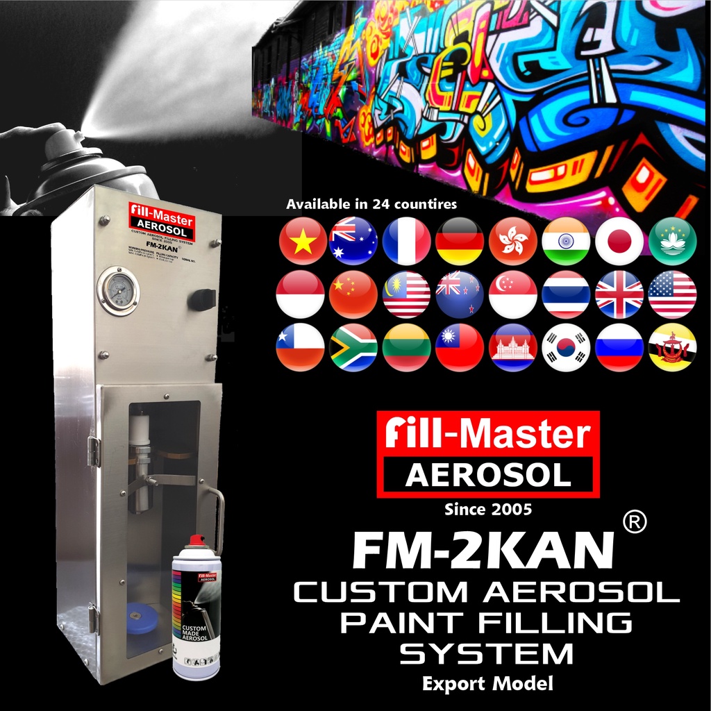 FM2KAN Custom Aerosol Paint Filling Machine Shopee Malaysia