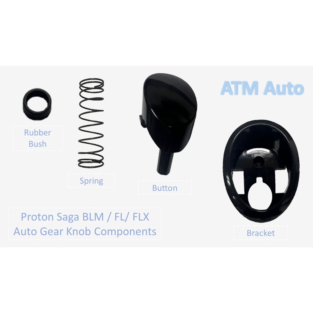 Proton Saga BLM FL FLX Auto Gear Knob Push Button Kit Shopee Malaysia