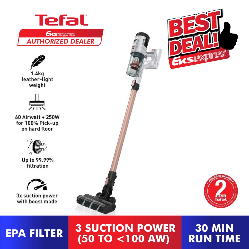 Tefal Handstick Vacuum Cleaner Air Force 360 Light TY5510 Shopee Malaysia