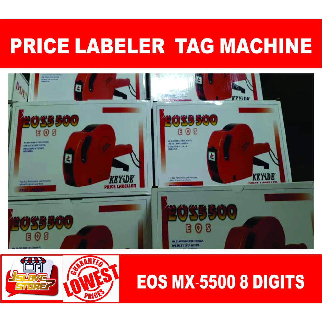 EOS MX5500 8 Digits Price Labeller Tag Machine ( Random Colour ) Shopee Malaysia