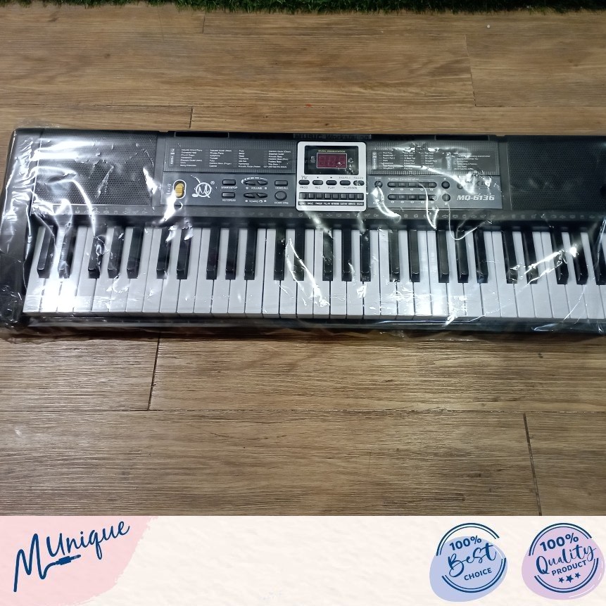 Keyboard MQ6136 (KIDS BELOW 8) {61 Keys} Electronic Keyboard Free Mic