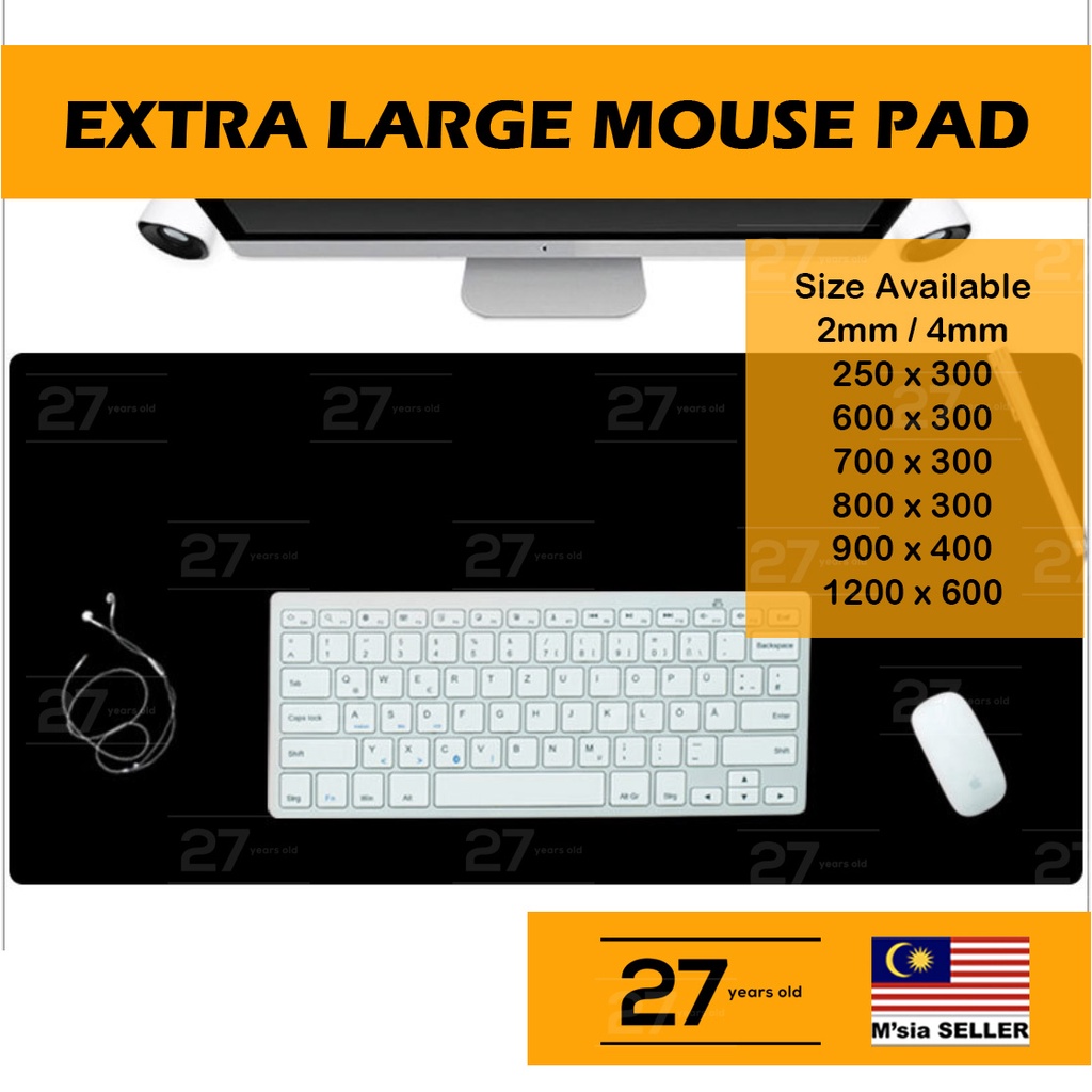 2mm 4mm High Quality Black Mousepads Large Oversize Gaming Mouse pads
