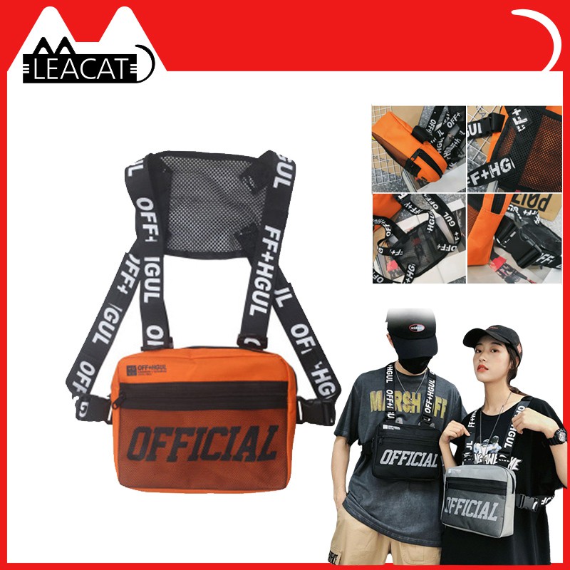 Leacat Men Women HipHop Chest Bag G122 Shopee Malaysia