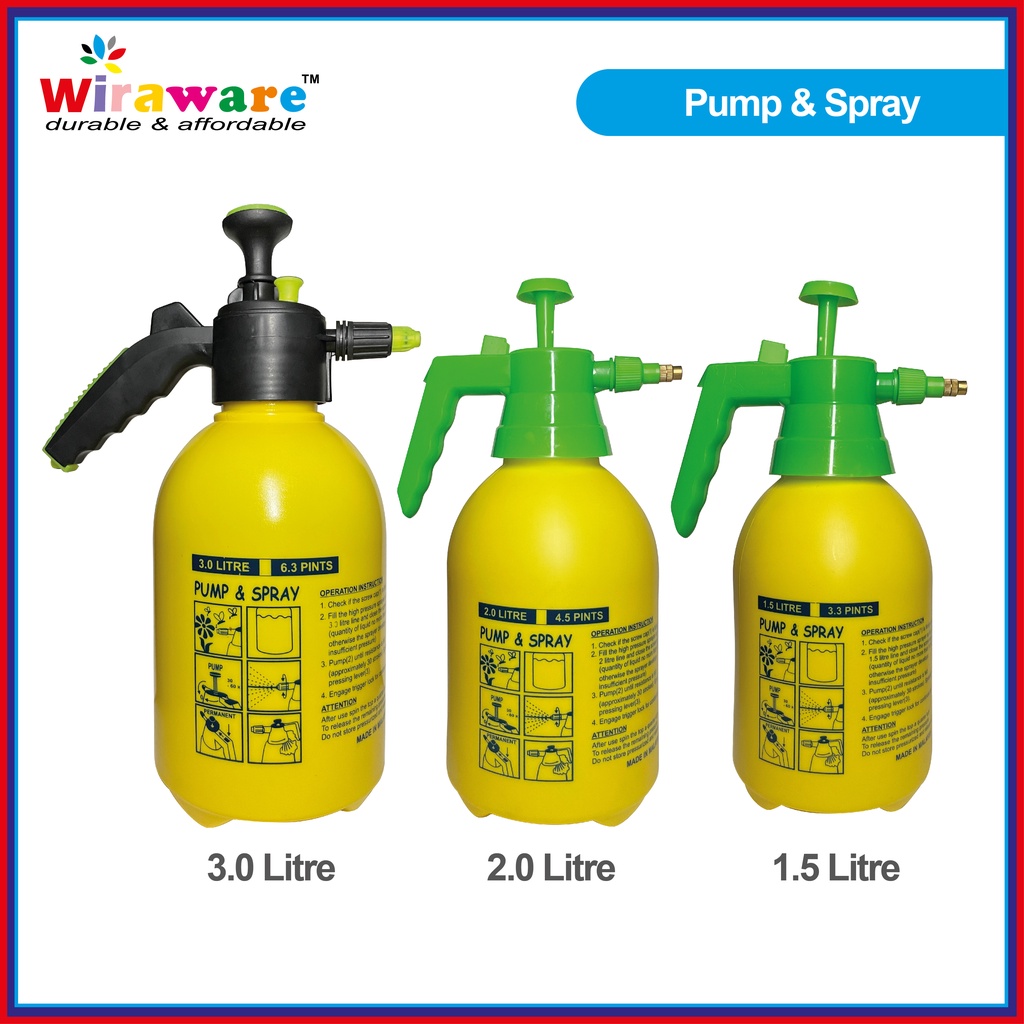 Wiraware Heavy Duty Hand Pump / Pressure Sprayer 1.5ltr/2.0ltr & 3ltr