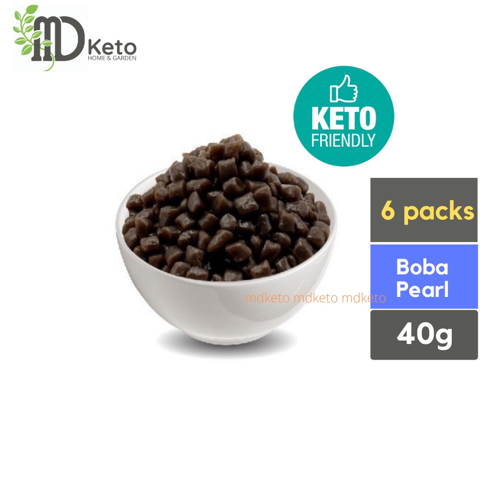 [MD Keto] MOKI Shirataki Konjac Boba (Sweetened) Pearl for Boba Pearl