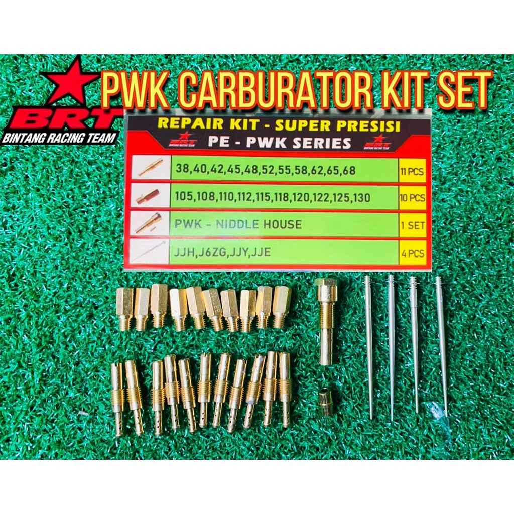 BRT RACING PWK CARBURETOR / CARBURATOR PILOT JET / MAIN JET KIT SET