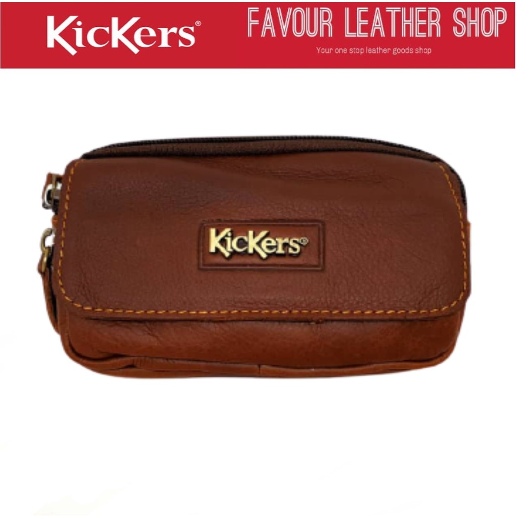 Kickers Genuine Leather Pouch Bag (C87793) Shopee Malaysia