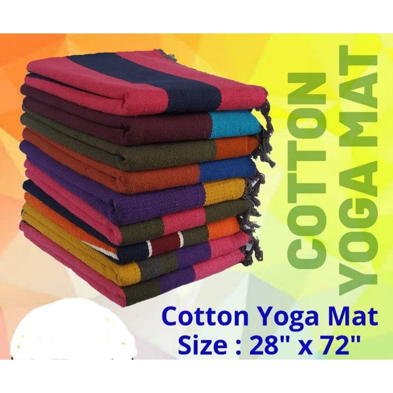 [Ready Stock] Cotton Yoga Mat from Tamilnadu India Shopee Malaysia