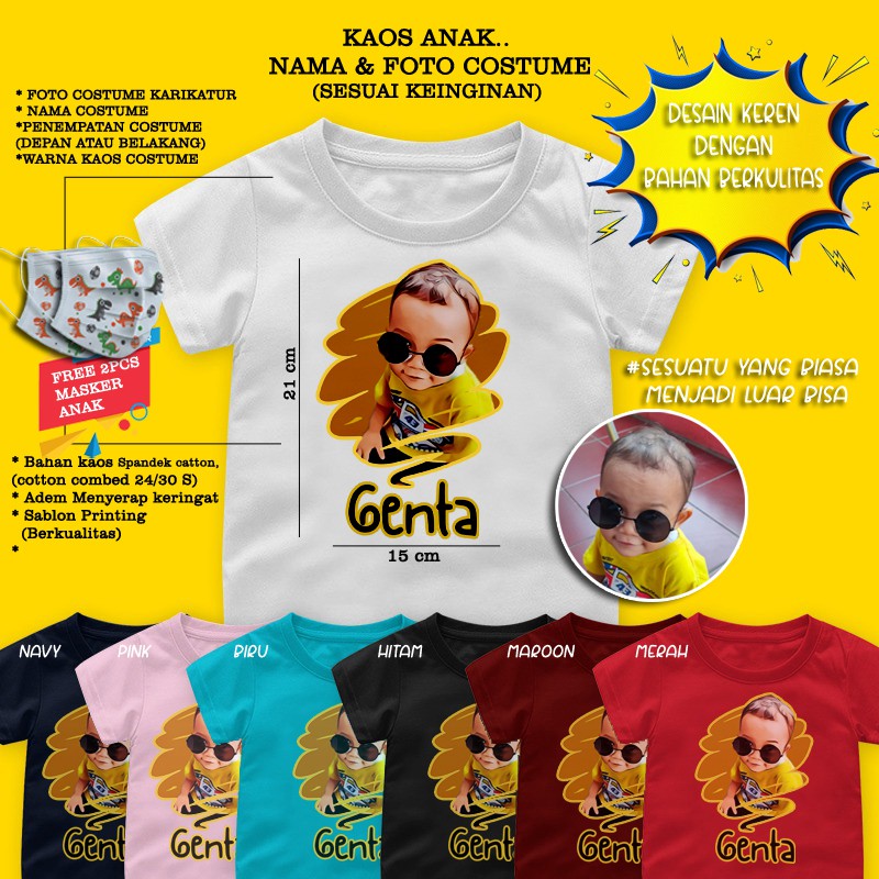 Alfi Fashionable Children's TShirts Printing Custome Caricature Photos