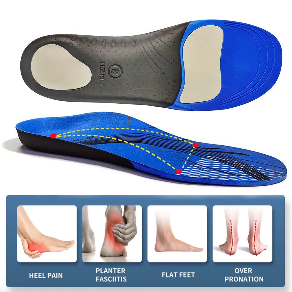 Orthotics Insoles For Sneakers Shoe Inserts Severe Flat Feet Arch Foot