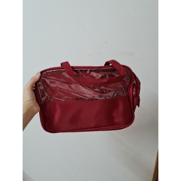 🔥 buy 1 free 1 🔥 cosmetic pouch bag 🔥 foldable bag divider Shopee
