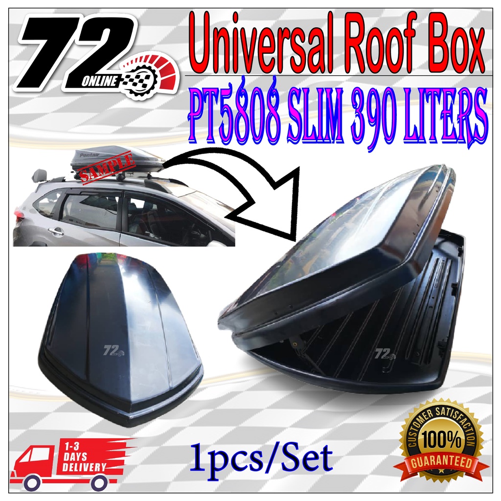 Pentair Roofbox PT5808 Slim Glossy Roof box With Roof Rack L SIZE 390L
