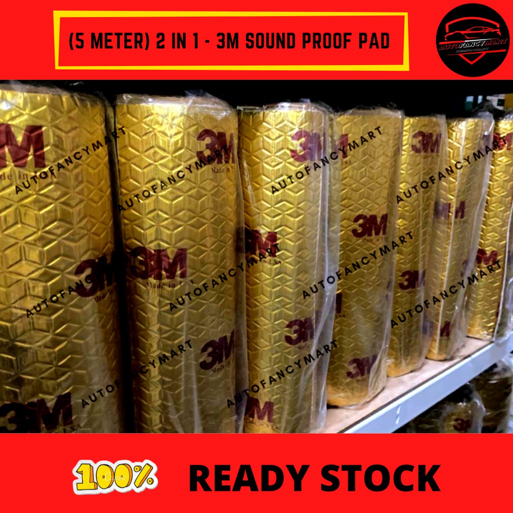 [5 METER ROLL] 2 IN 1 3M SOUND PROOF (46CM x 5M)(ROLL) HEAT