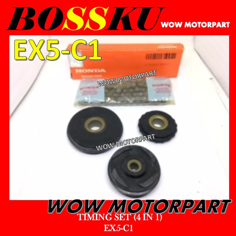 EX5 CLASS 1 TIMING ROLLER SET EX5 C1 CAM CHAIN SET EX5C1 4 IN 1 ROLLER