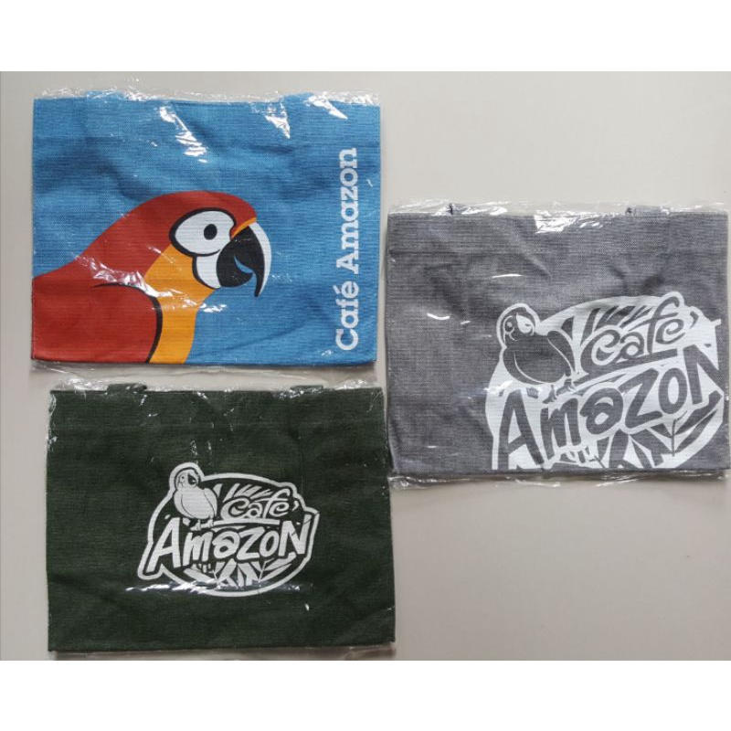Cloth Bag Amazon Shopping Cafe Ame Canvas Small Rare Limited Edition