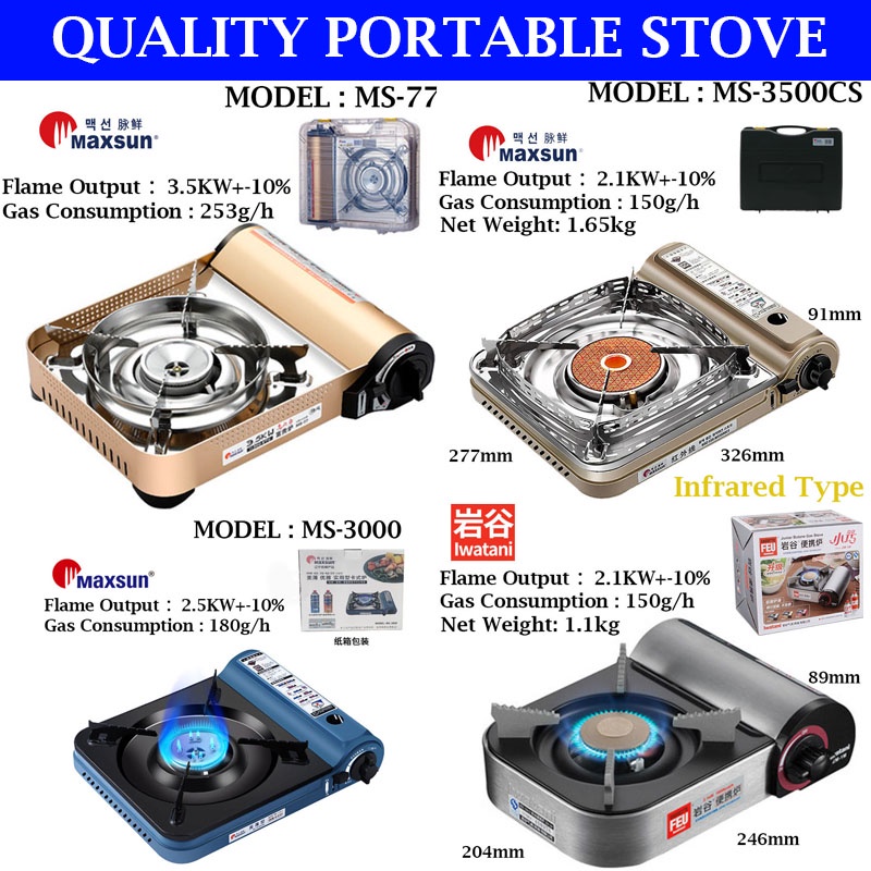 (Ready Stock)Quality Portable Mini Stove Gas Cooker For Outdoor Camping