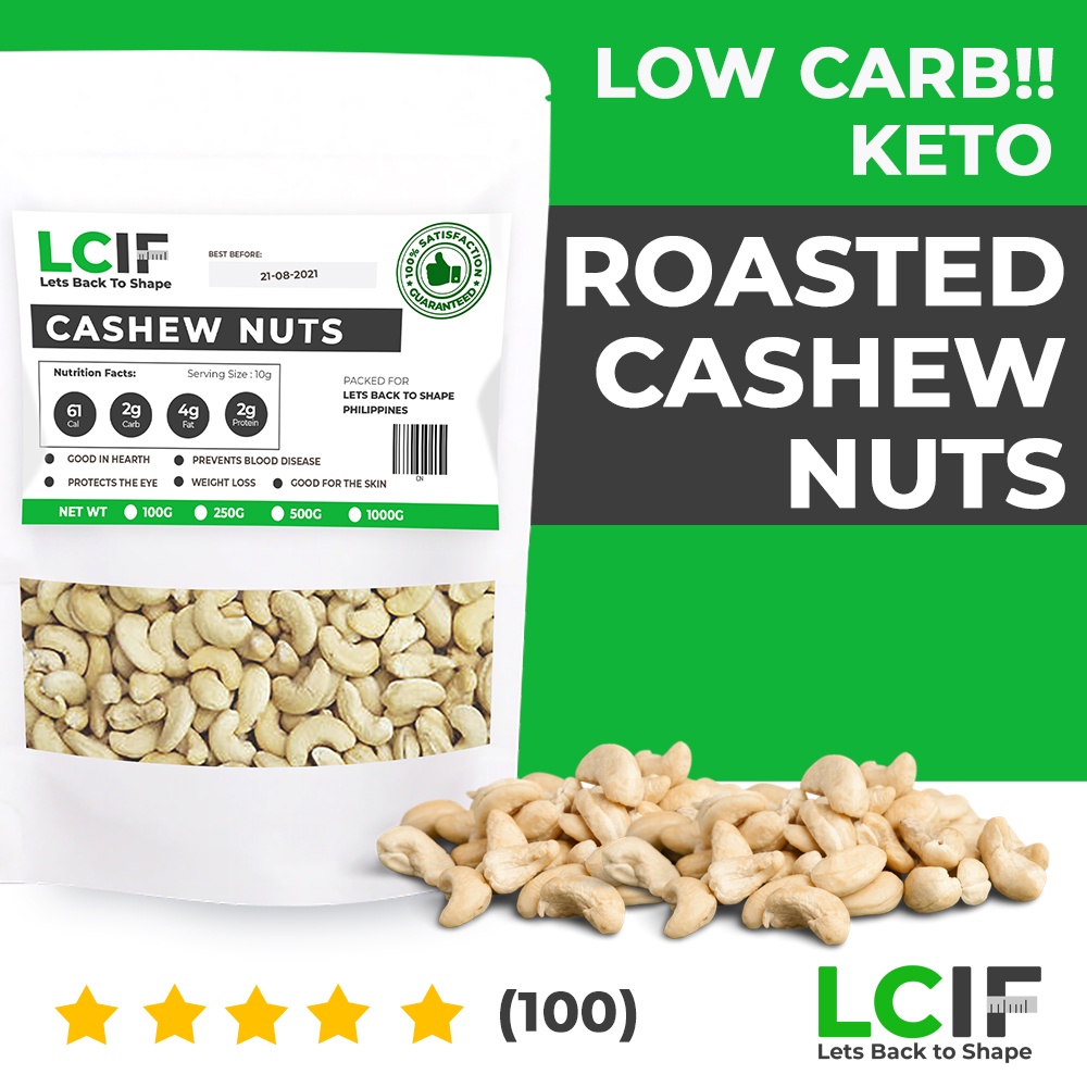 Cashew Nuts 100g LCIF Lowcarb Keto Low Carb also available Premium Nuts