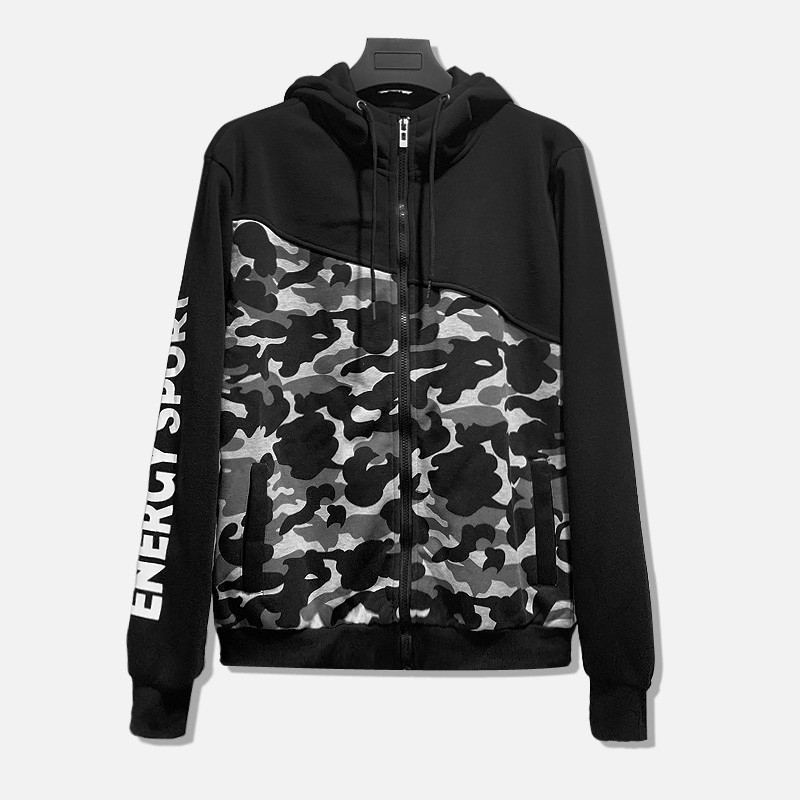 A Cool Stylish Jacket With Zipper Hood Good Fabric Can Be Worn By Both