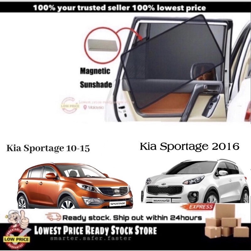 (4pcs) Sun Shade Kia Sportage 20102016 Shopee Malaysia