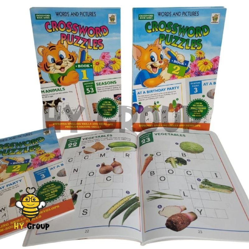 Crossword Puzzle Books (2Books/set) Shopee Malaysia