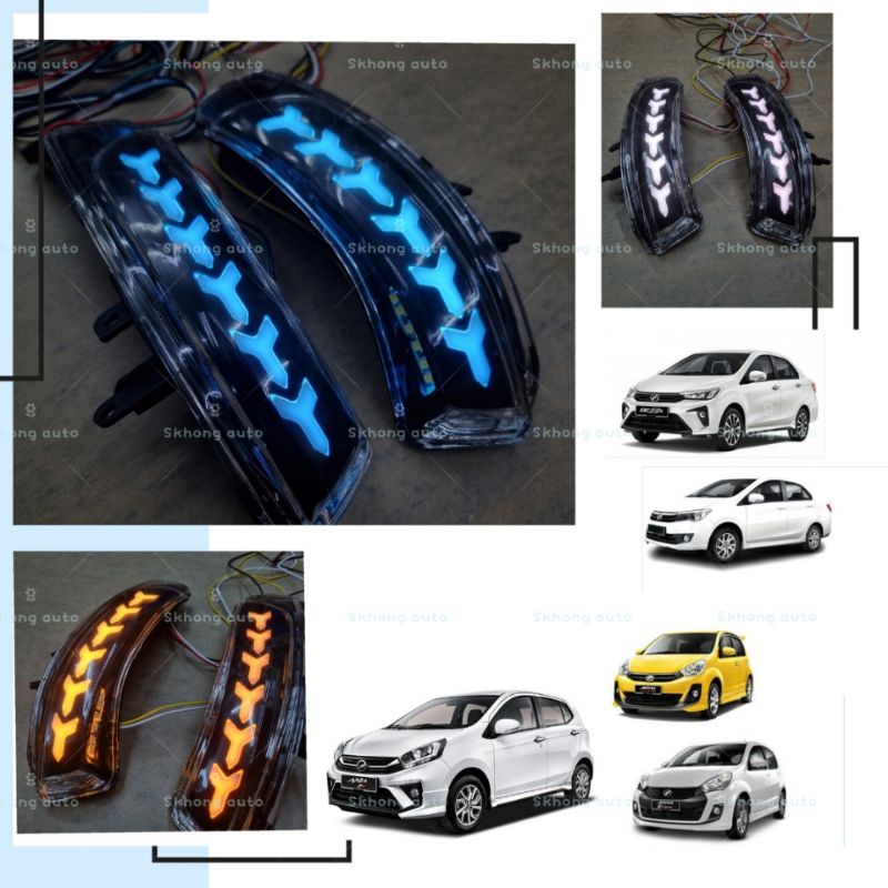 Perodua axia bezza myvi 20112017 myvi lagi best icon wish side mirror led running signal winker
