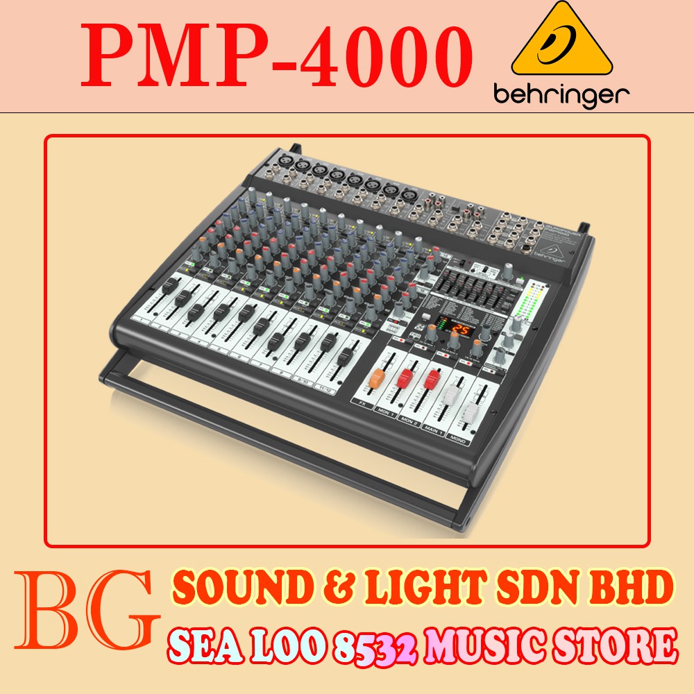 BEHRINGER EUROPOWER PMP4000 / PMP4000 16CHANNEL 800WATT POWERED