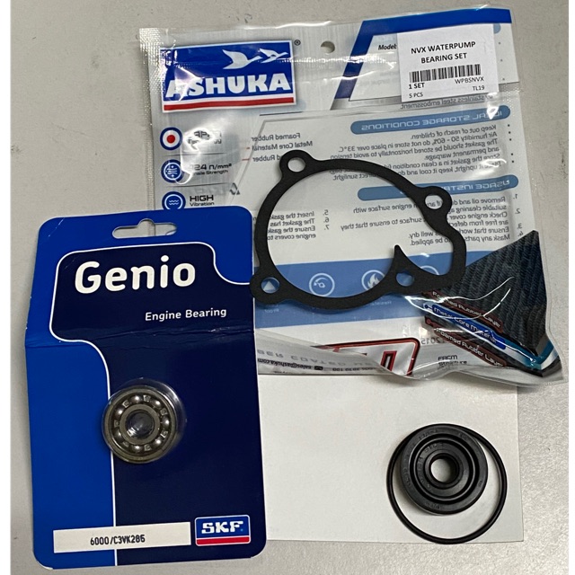 Yamaha NVX155 / NMax / R15 / Y16ZR Water Pump Seal Bearing / + Fan Set