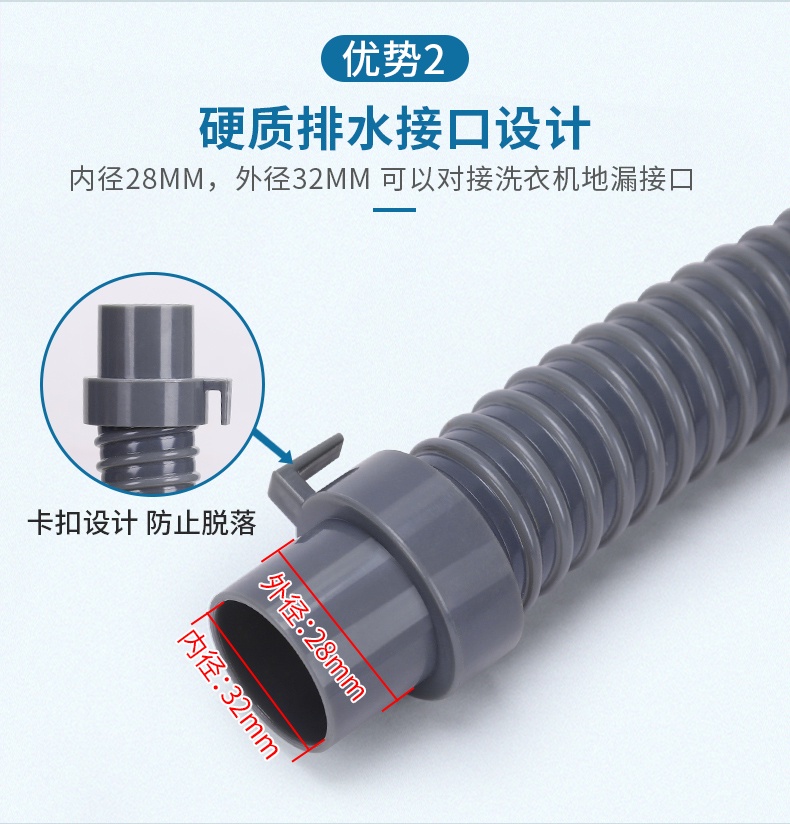 Universal Washing Machine Accessories Drain Pipe Automatic Washing