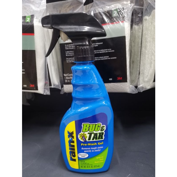 🇺🇸 Rain X Bug & Tar Pre Wash Gel Removes Tough Stains 473ML Shopee Malaysia