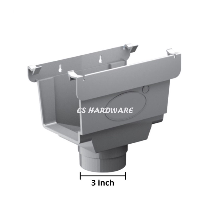 F300 PVC GUTTER MITRE FITTING PVC RAINWATER GUTTER GREY Salur Air