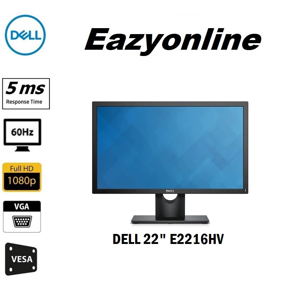 DELL E2216HV 21.5 Inch 60Hz 5ms Full HD LED Monitor ( VGA ) Shopee