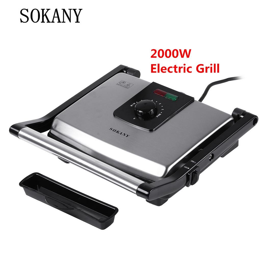 SOKANY 2000W Electric Grill BBQ Grill Oven Home Appliances Smokeless