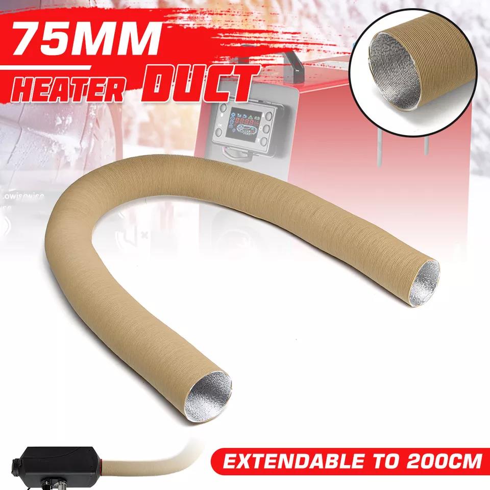75mm Car Heater Ducting Pipe Air Diesel Parking Heater Exhaust Hose Line For asto/Dometic