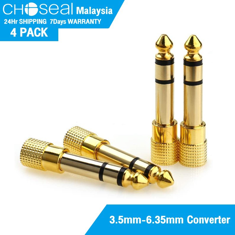 Choseal 6.35mm to 3.5mm Jack Audio Jack Converter Adapter Stereo Jack 6