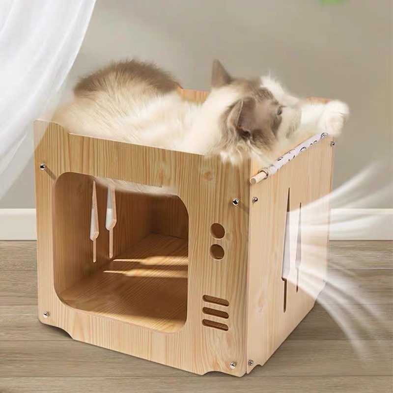 New Store Big Discount Free Mat Hammock Wood Grain Cat Litter Die Le